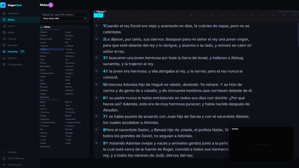 Origen Cloud Bible Engine