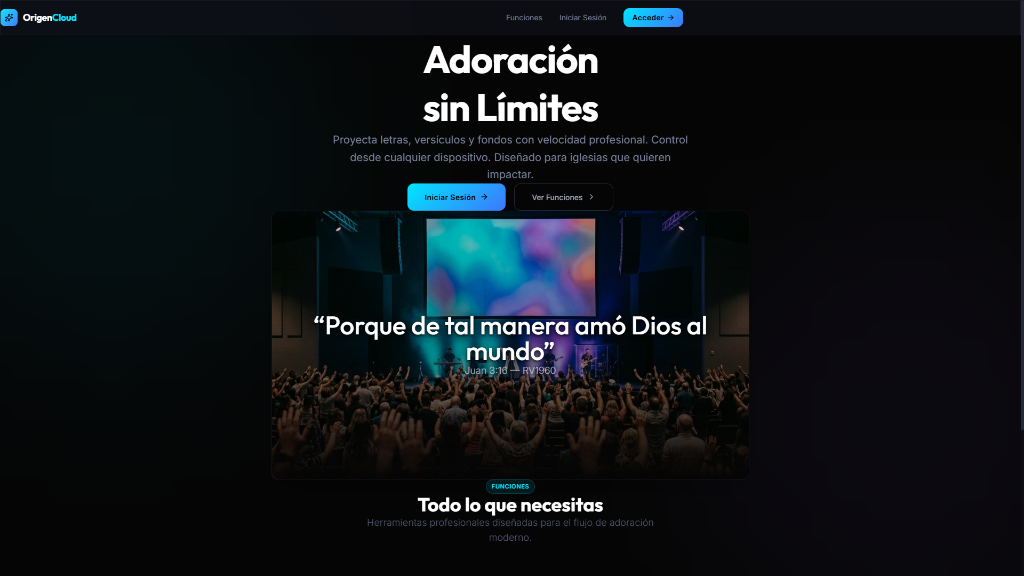 Origen Cloud - Adoración sin Límites