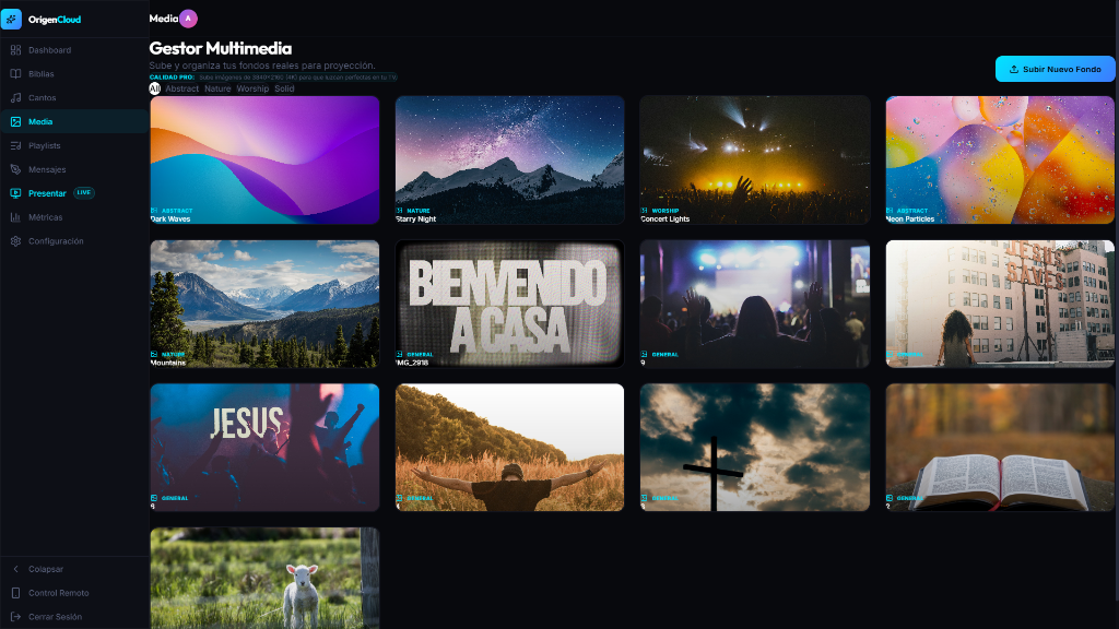 Origen Cloud Media Manager